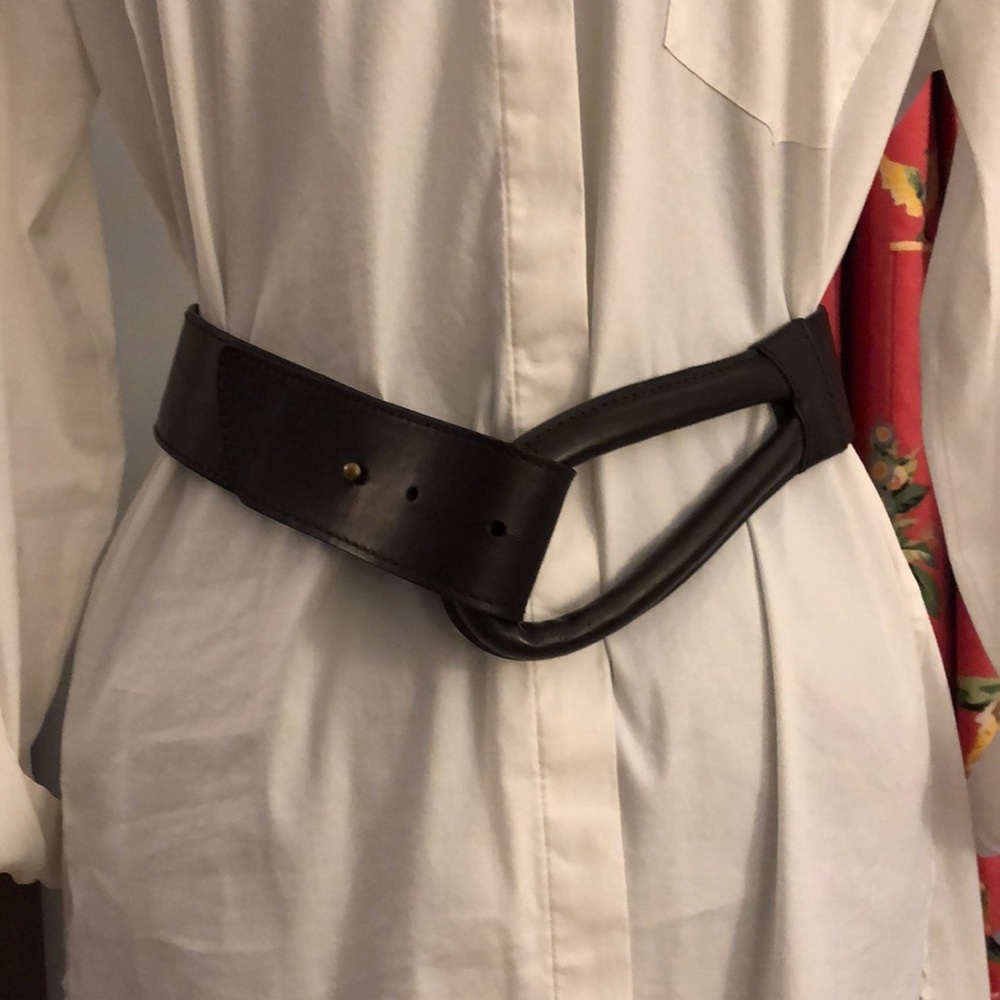 (2) J McLaughlin leather belts.  Never worn. L/XL